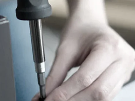 Furniture assembly using a screwdriver