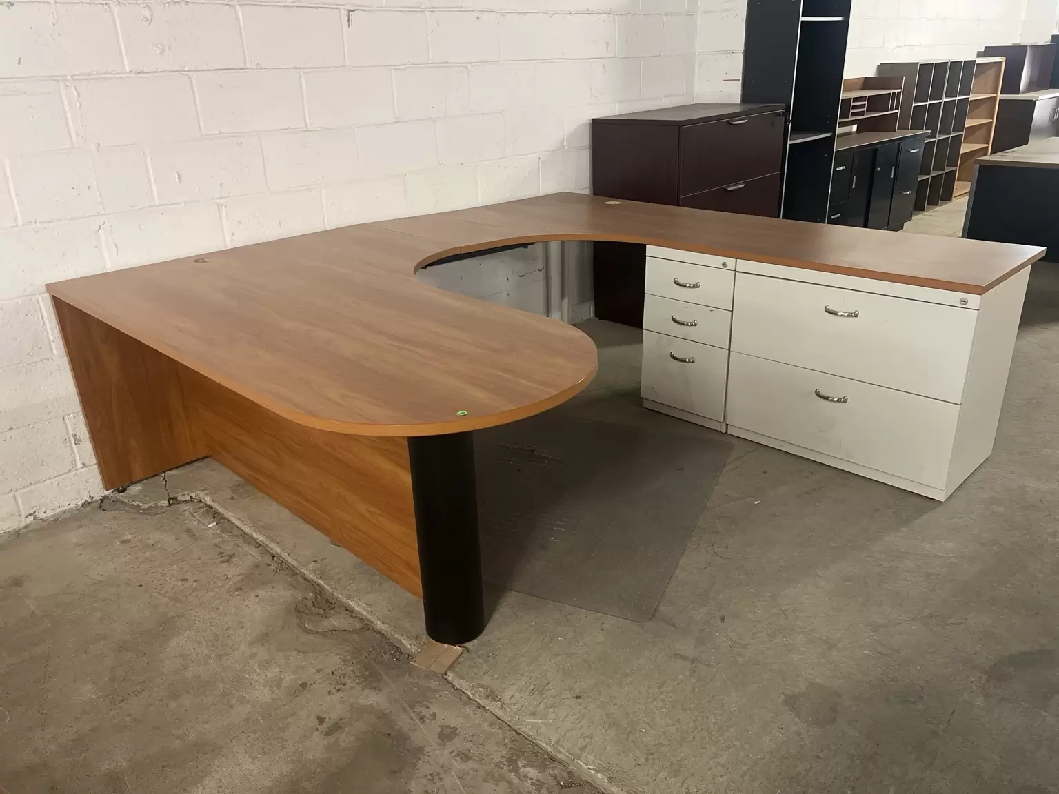 U-Shaped Desk w/ Storage