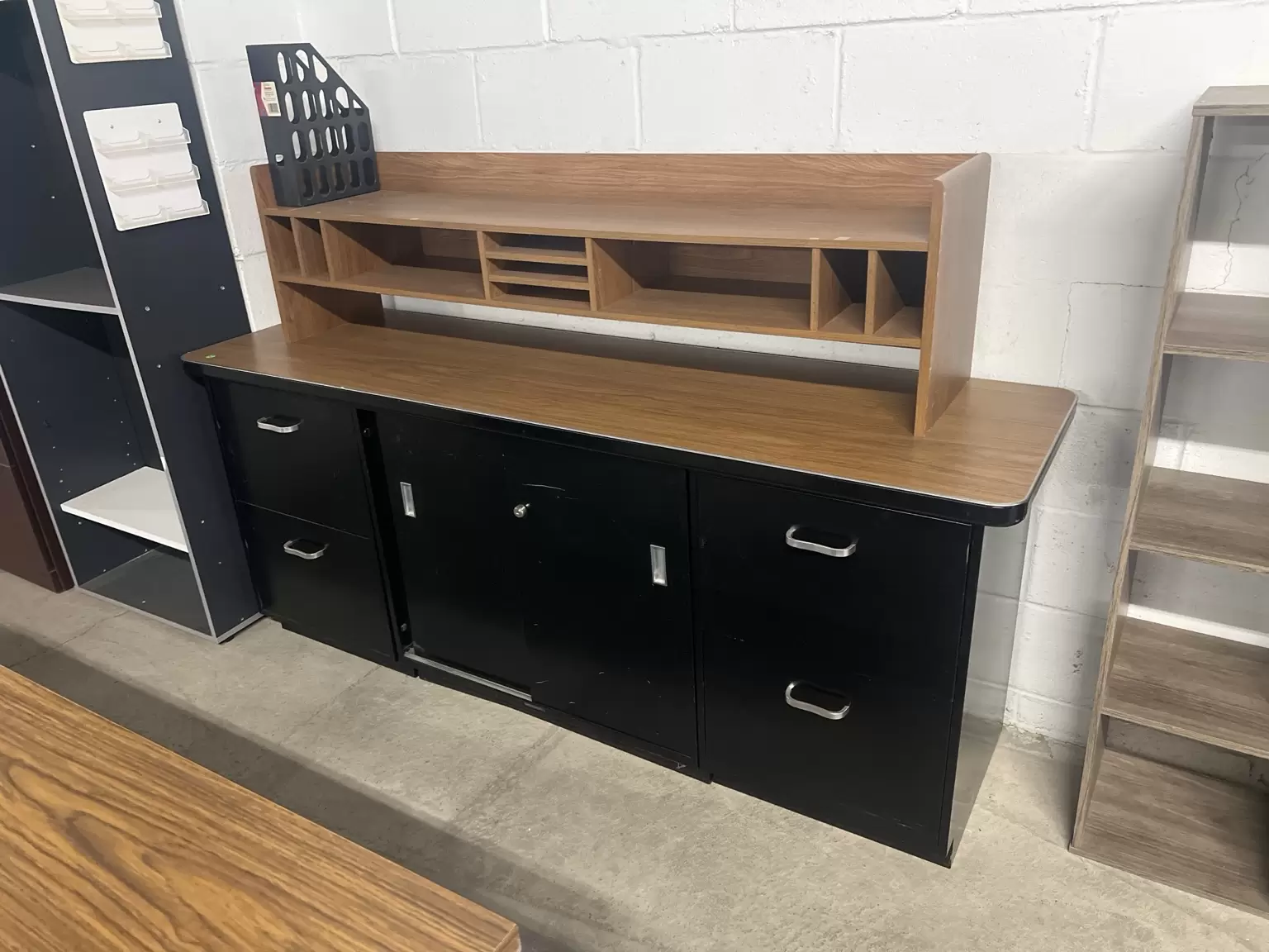 Credenza/ Storage Cabinet w/ Hutch Organizer