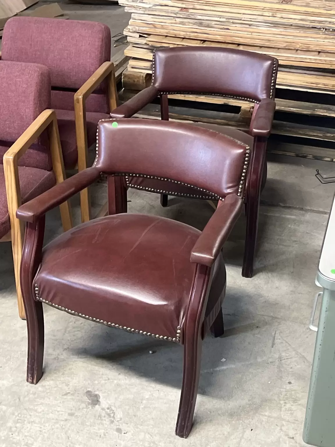 Leather Guest/ Waiting Room Chairs
