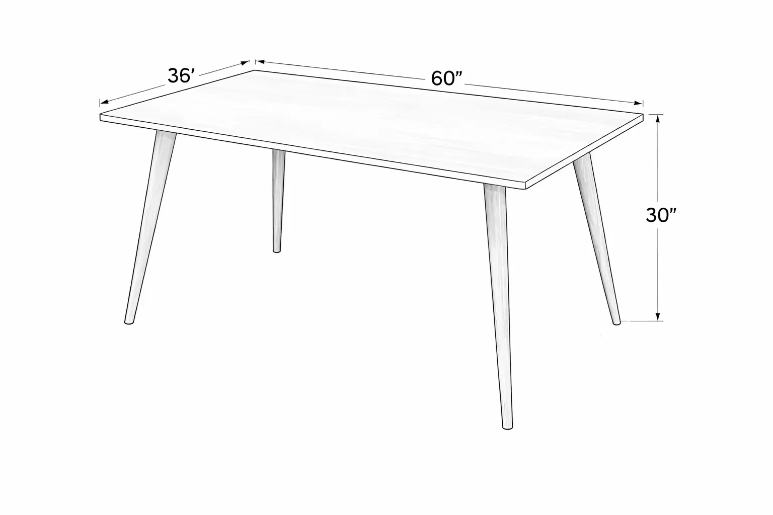 Modern Table Set w/ Chairs - Image 2